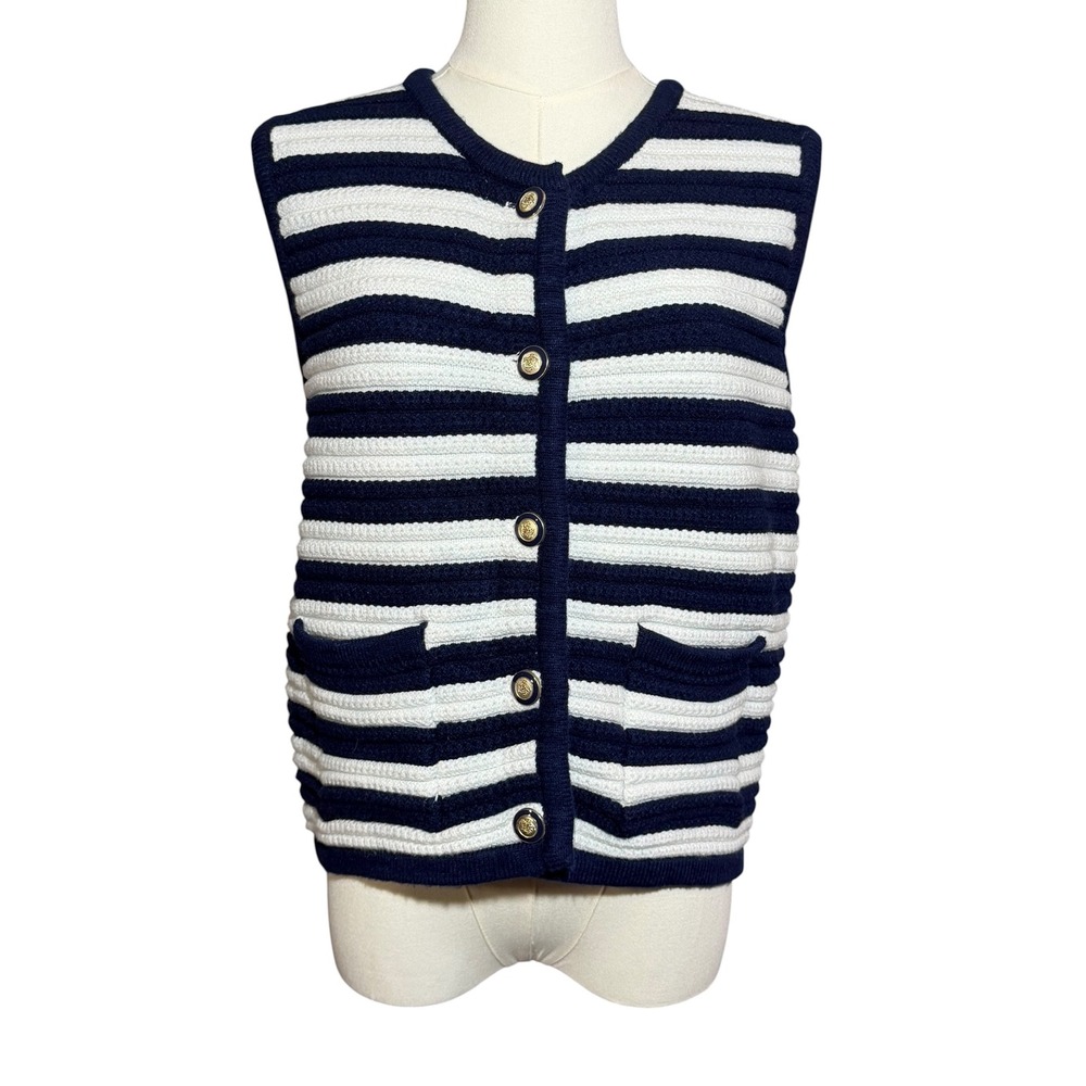 JOIE Old Money Sleeveless Cardigan vest  Size Medium